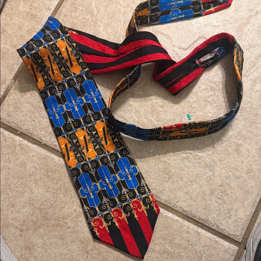 Vintage Rush Limbaugh Colorful Patterned Men's Necktie